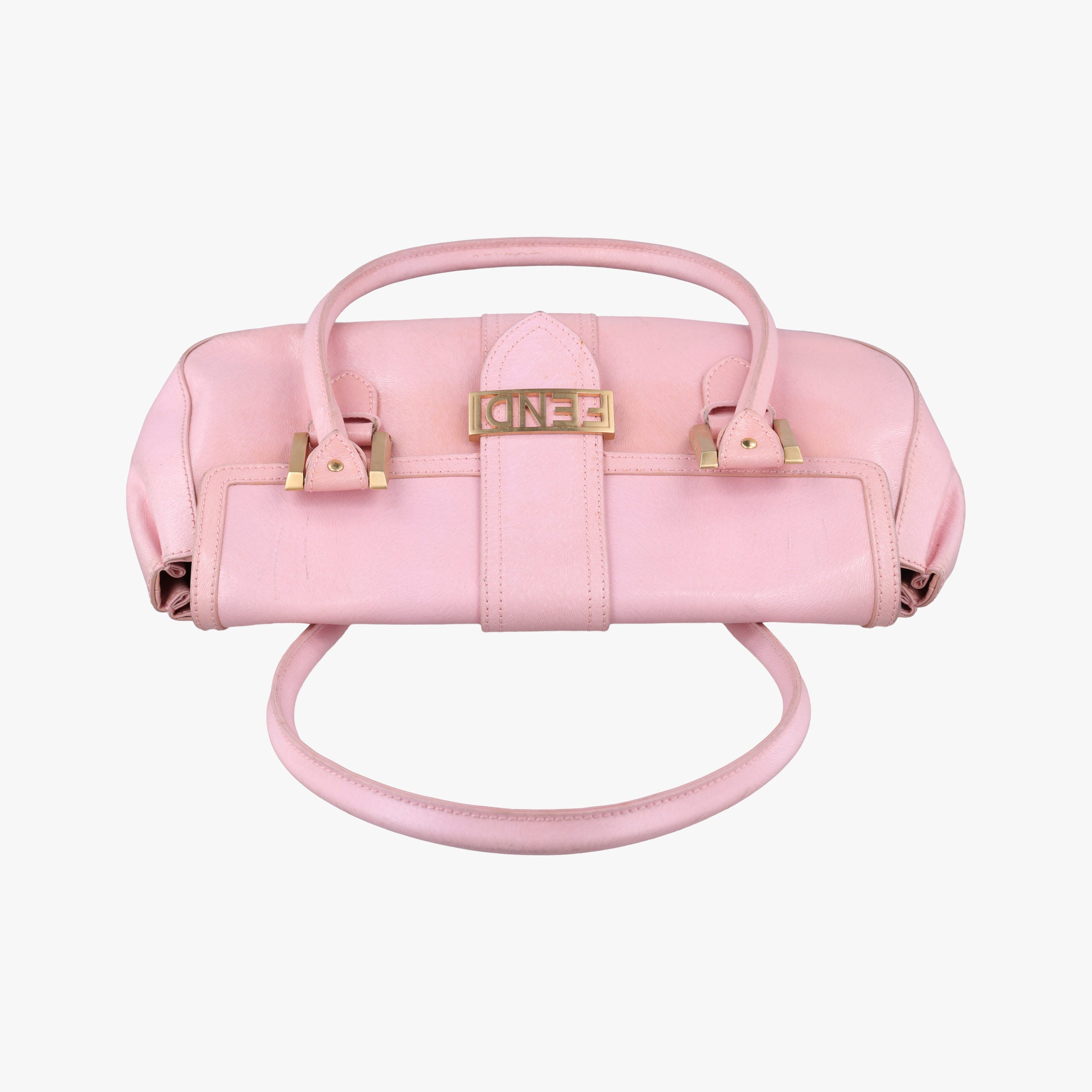 Pre-owned Fendi Logo flap bag Pink Leather 8BN116 handbag | stylenewstar