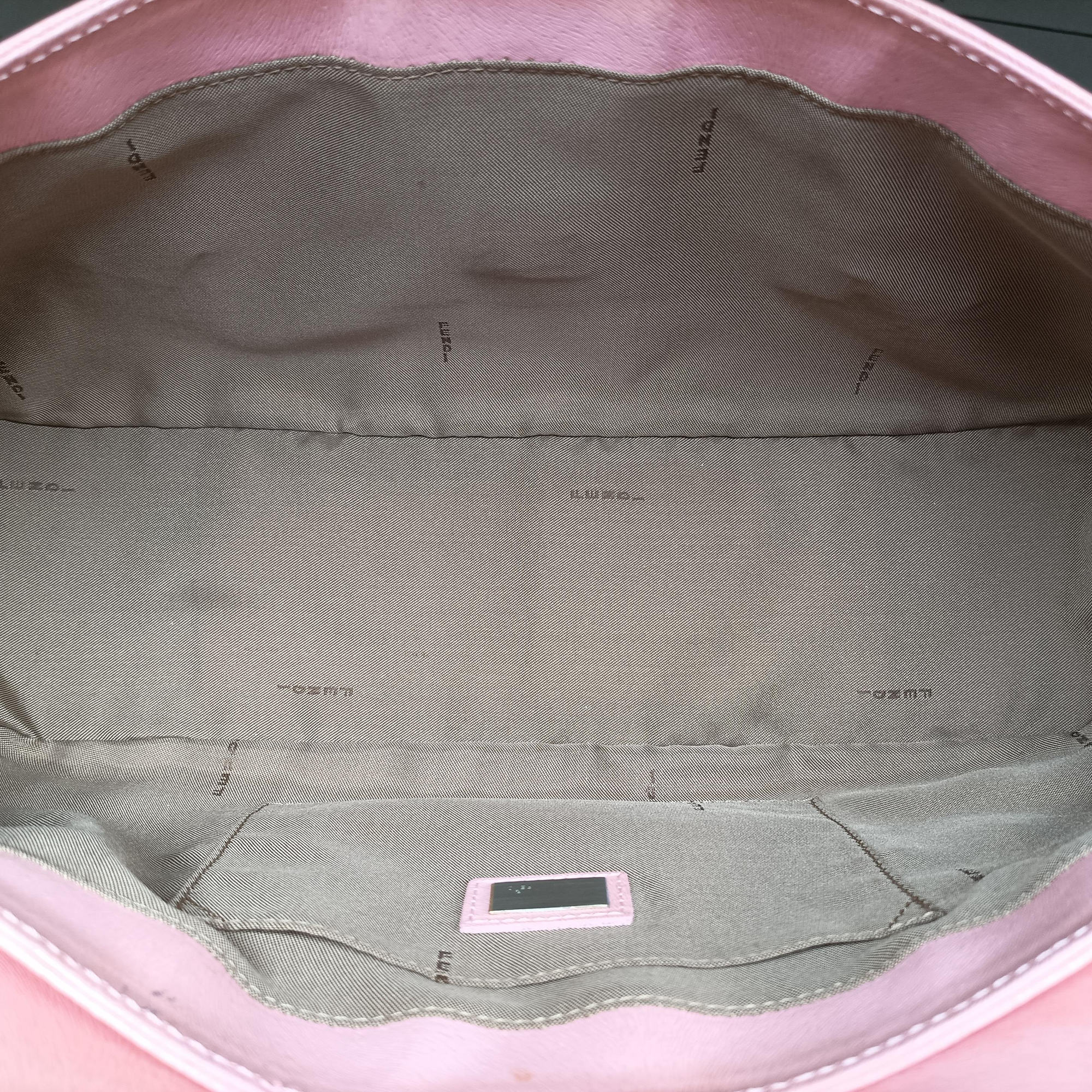 Pre-owned Fendi Logo flap bag Pink Leather 8BN116 handbag | stylenewstar