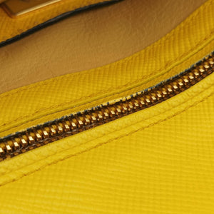 Secondhand Prada Cuir Top Handle Yellow SAFFIANO Leather BL0902 handbag | stylenewstar