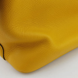 Secondhand Prada Cuir Top Handle Yellow SAFFIANO Leather BL0902 handbag | stylenewstar
