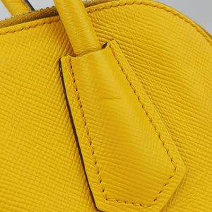 Secondhand Prada Cuir Top Handle Yellow SAFFIANO Leather BL0902 handbag | stylenewstar