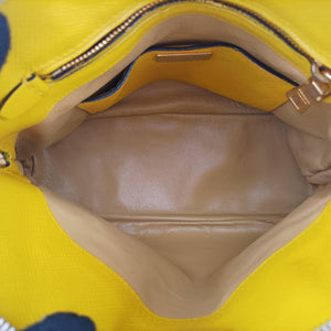 Secondhand Prada Cuir Top Handle Yellow SAFFIANO Leather BL0902 handbag | stylenewstar