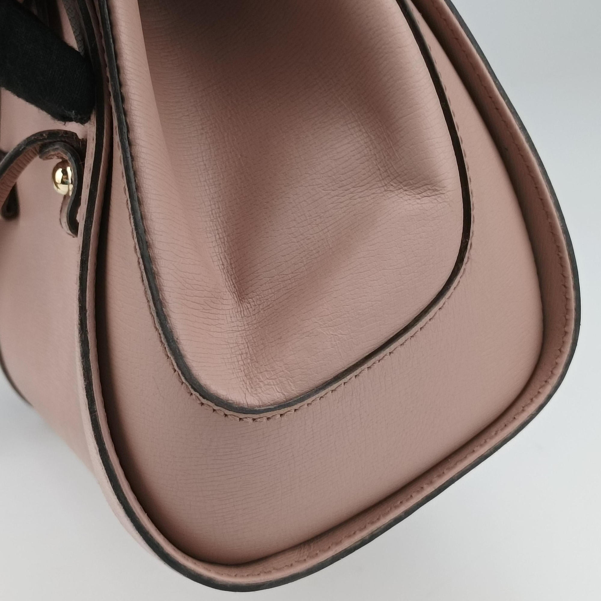 Pre-owned Gucci Bamboo Bullet Pink Leather 338989 shoulderbag | stylenewstar