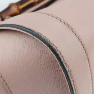 Pre-owned Gucci Bamboo Bullet Pink Leather 338989 shoulderbag | stylenewstar