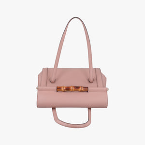 Pre-owned Gucci Bamboo Bullet Pink Leather 338989 shoulderbag | stylenewstar