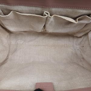 Pre-owned Gucci Bamboo Bullet Pink Leather 338989 shoulderbag | stylenewstar