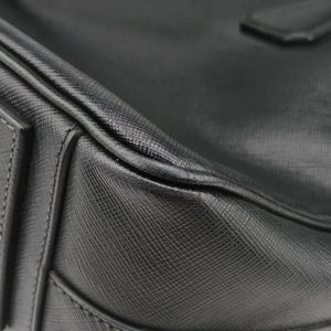 Secondhand Prada business bag briefcase Black SAFFIANO Leather 2VE363 handbag | stylenewstar