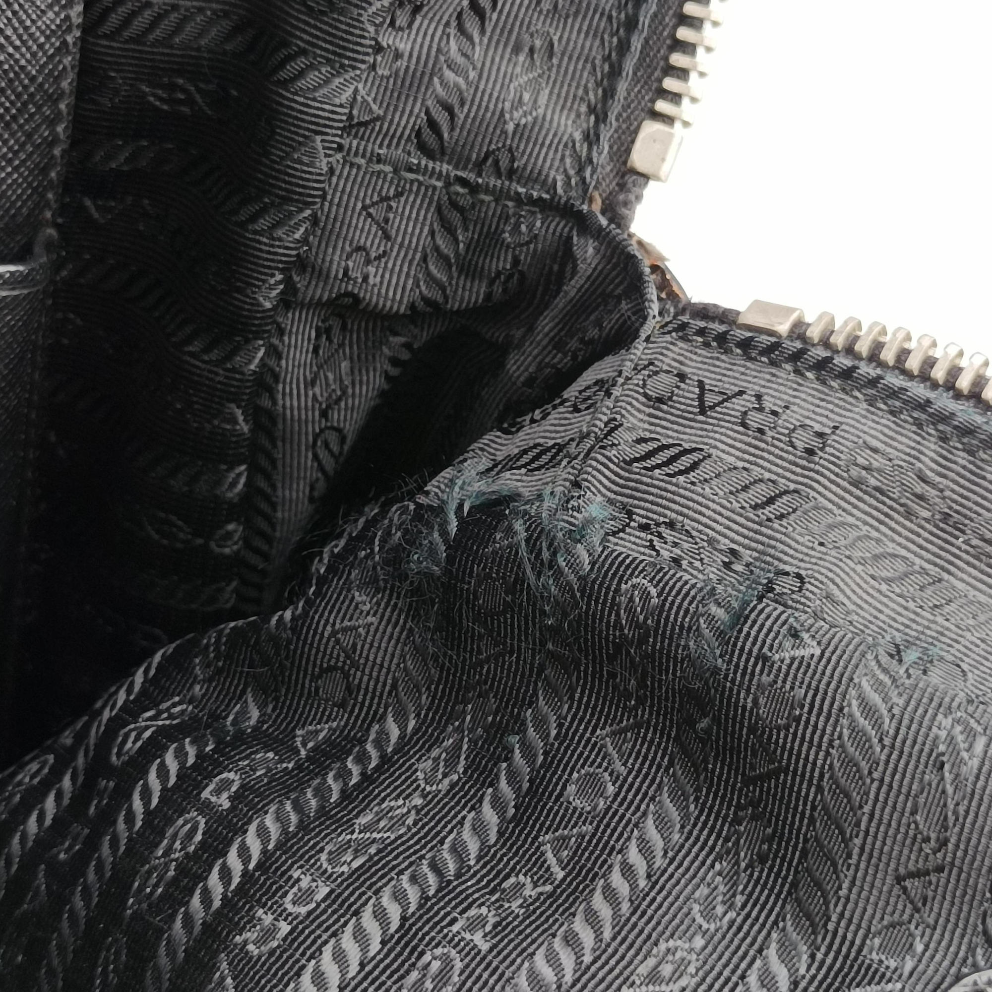 Secondhand Prada business bag briefcase Black SAFFIANO Leather 2VE363 handbag | stylenewstar