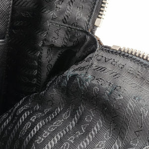 Secondhand Prada business bag briefcase Black SAFFIANO Leather 2VE363 handbag | stylenewstar