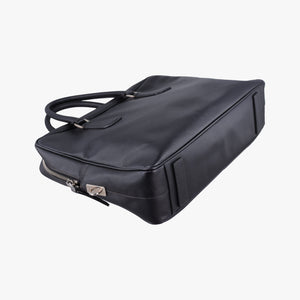 Secondhand Prada business bag briefcase Black SAFFIANO Leather 2VE363 handbag | stylenewstar