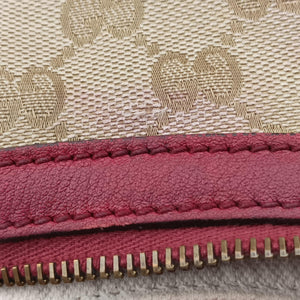 Pre-owned Gucci Miss GG Hobo khaki canvas×leather 326514 shoulderbag | stylenewstar