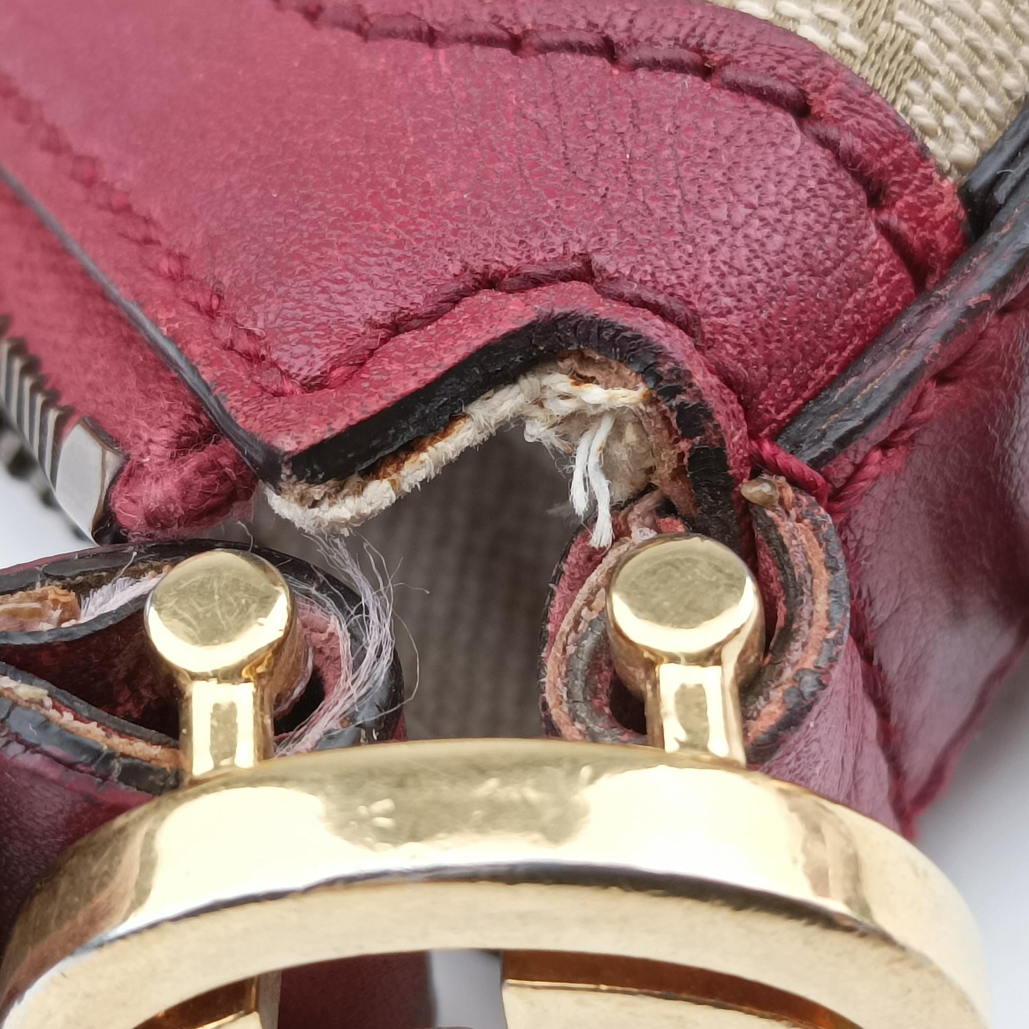 Pre-owned Gucci Miss GG Hobo khaki canvas×leather 326514 shoulderbag | stylenewstar