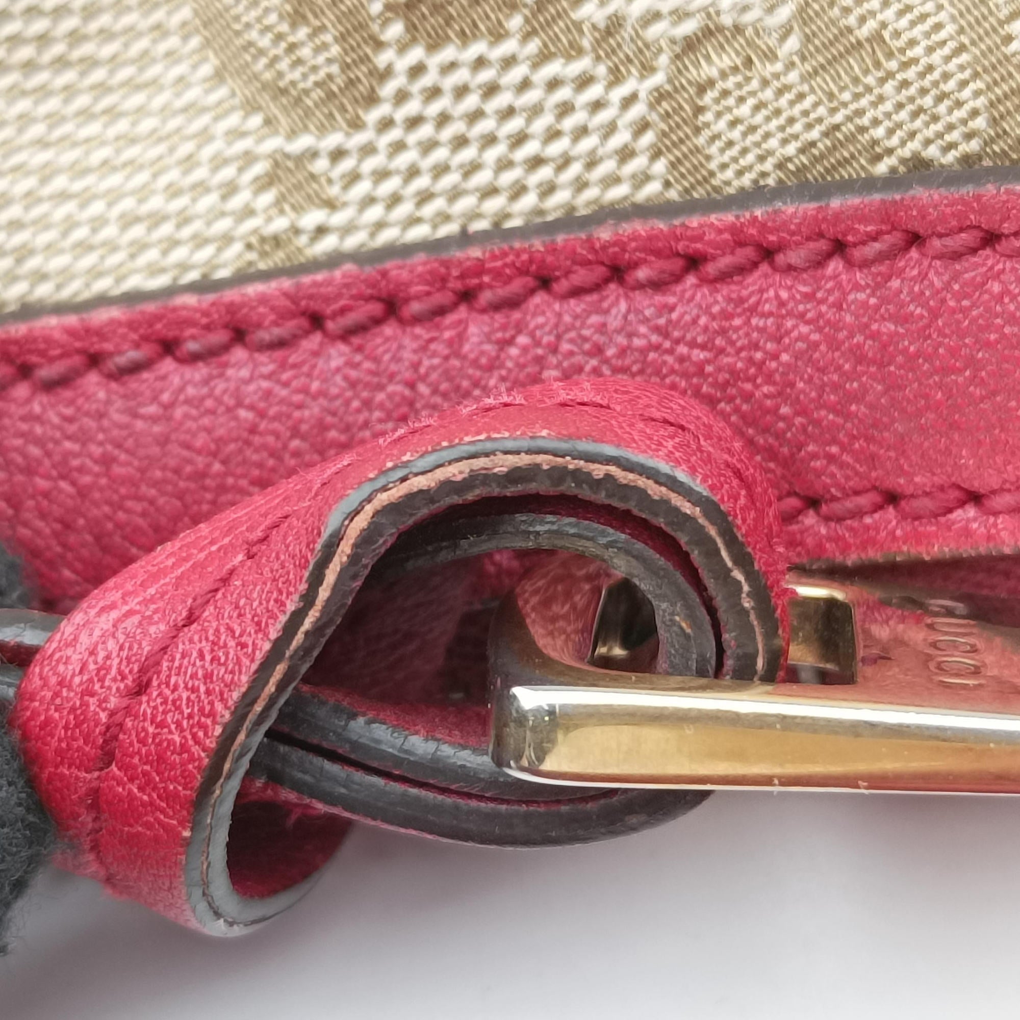 Pre-owned Gucci Miss GG Hobo khaki canvas×leather 326514 shoulderbag | stylenewstar