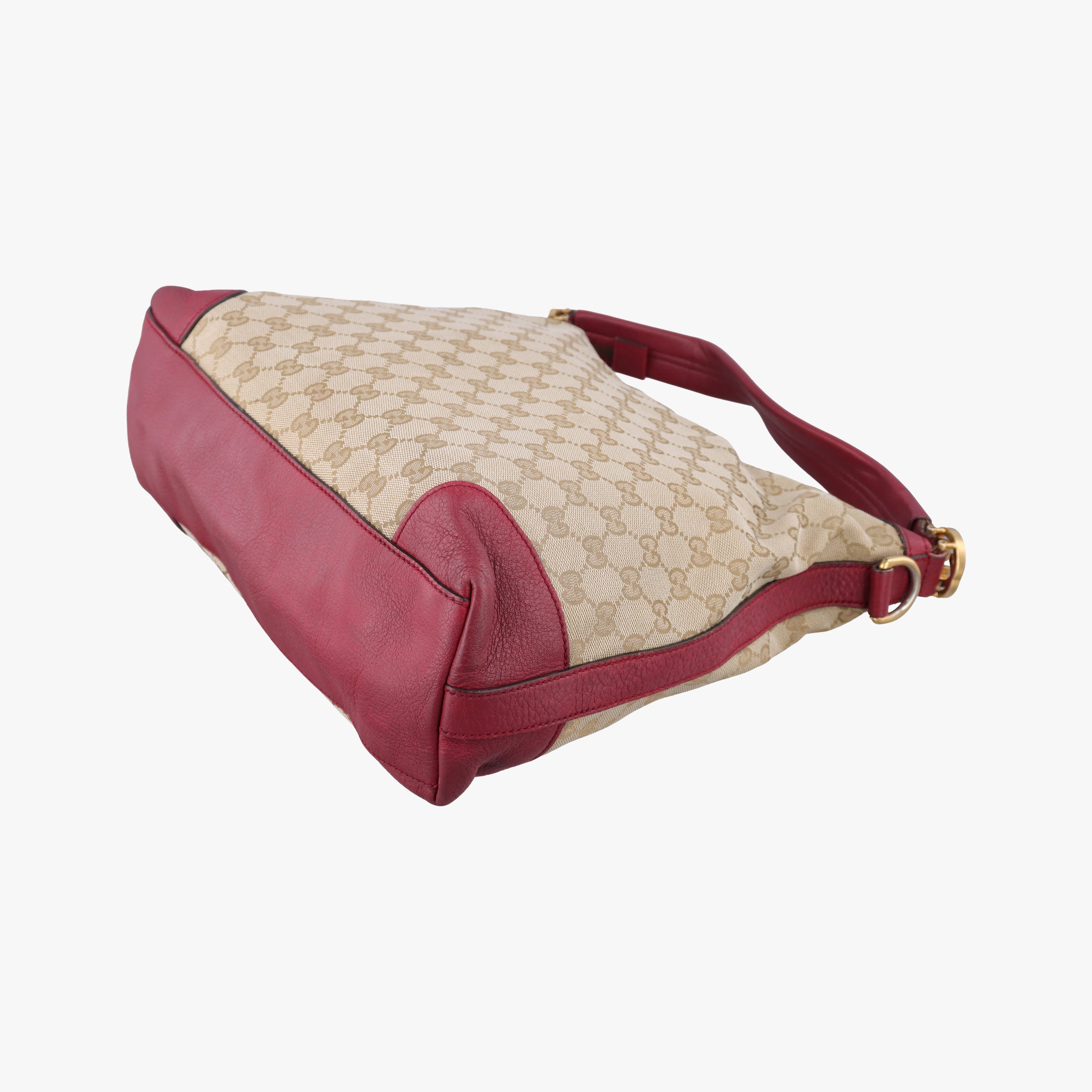 Pre-owned Gucci Miss GG Hobo khaki canvas×leather 326514 shoulderbag | stylenewstar