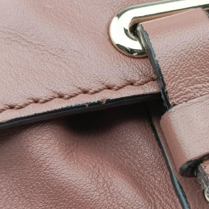 Pre-owned Valentino Rockstud PinkBrown Leather  shoulderbag | stylenewstar