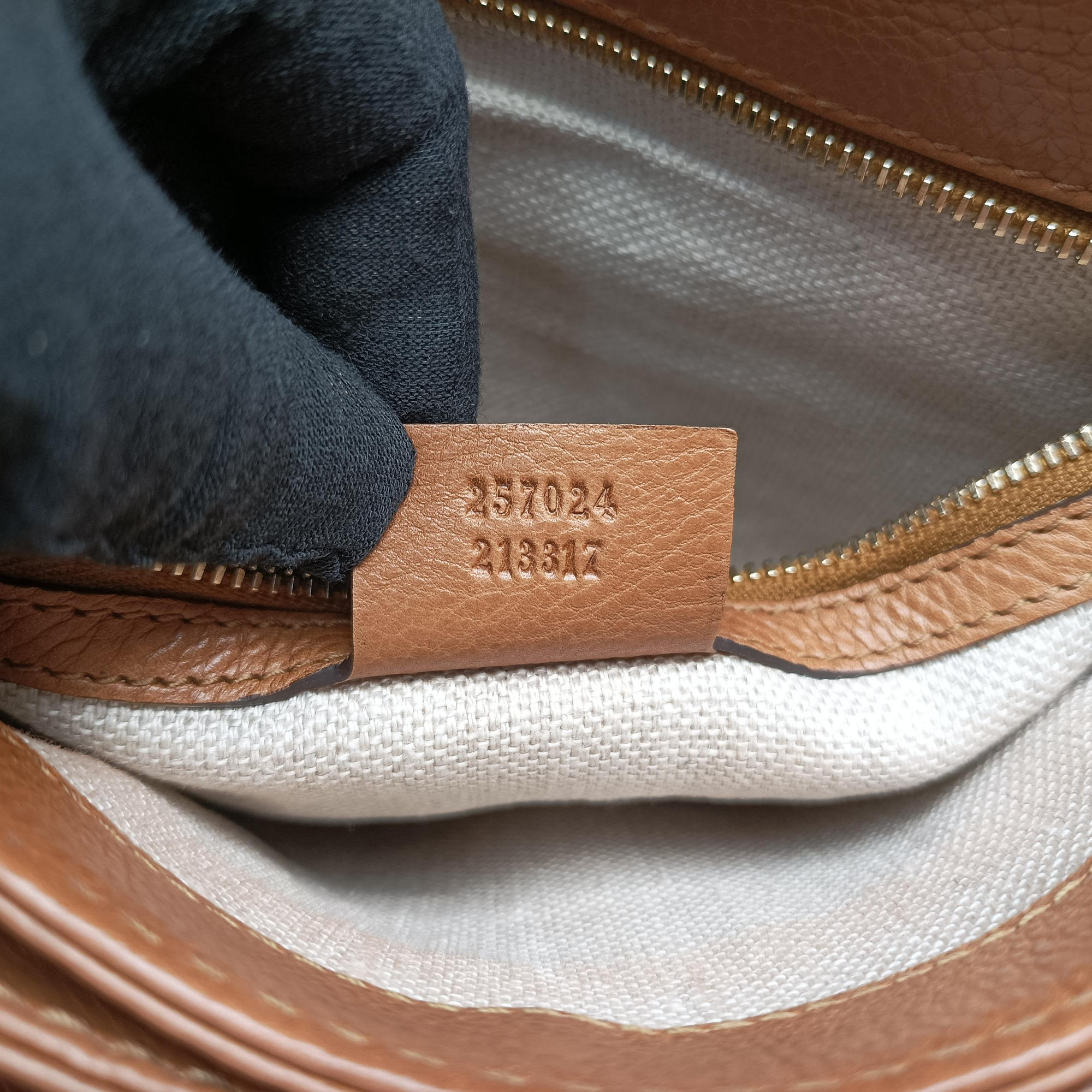 Pre-owned Gucci Marrakech Messenger Brown leather 257024 shoulderbag | stylenewstar