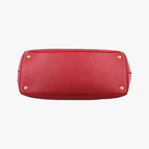 Pre-owned Prada Galleria Red SAFFIANO Leather BN1786 handbag | stylenewstar