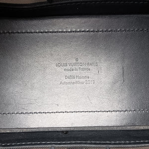 Pre-owned Louis Vuitton SOFT TRUNK Noir MONOGRAM MESH×calf leather M53964 shoulderbag | stylenewstar