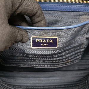 Secondhand Prada Galleria Blue SAFFIANO Leather BN1786 handbag | stylenewstar