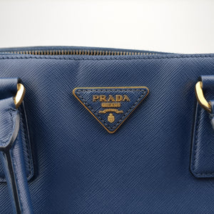 Secondhand Prada Galleria Blue SAFFIANO Leather BN1786 handbag | stylenewstar