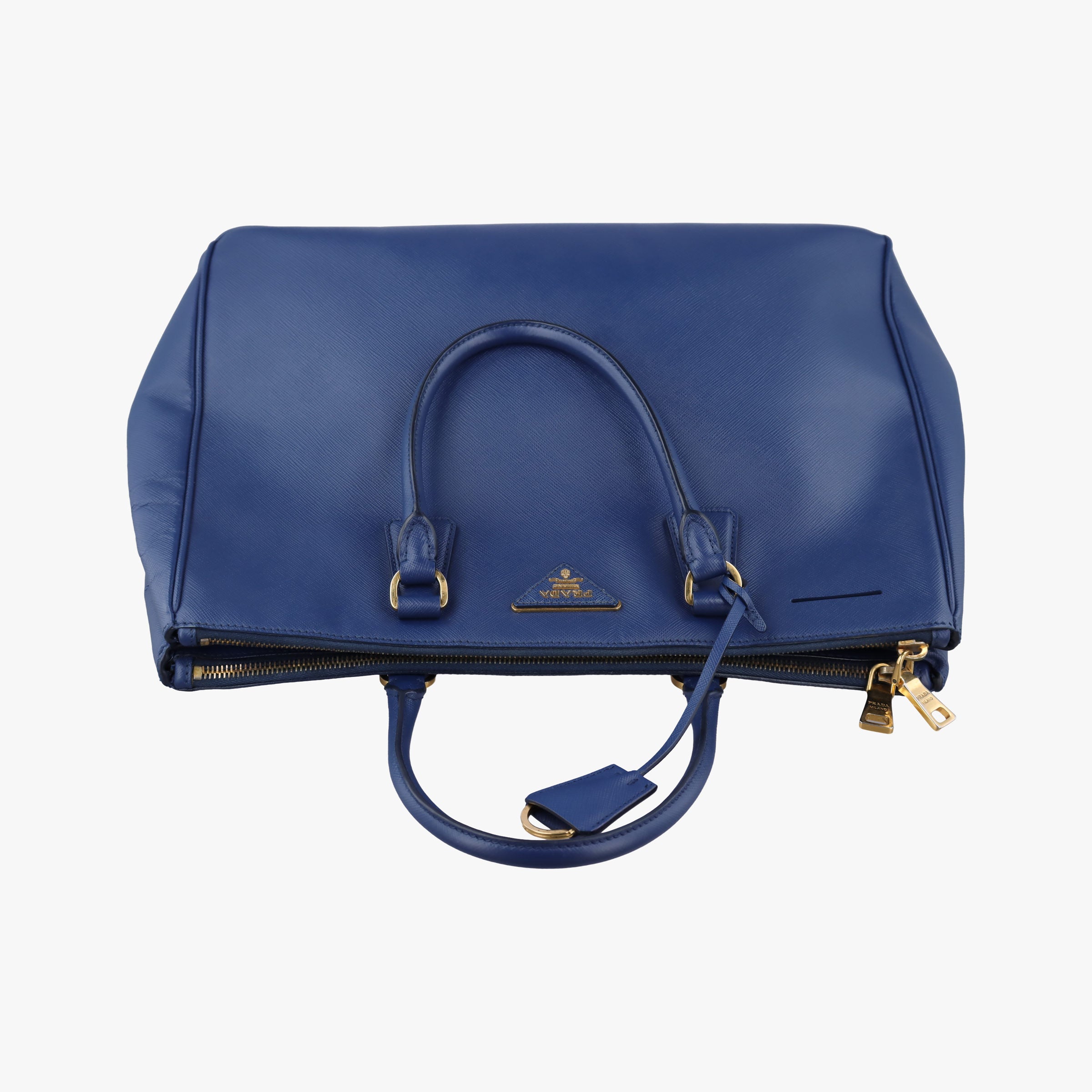 Secondhand Prada Galleria Blue SAFFIANO Leather BN1786 handbag | stylenewstar