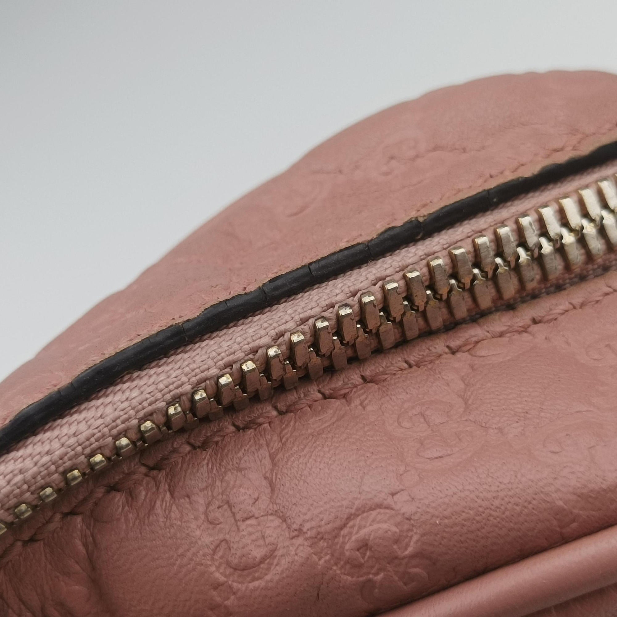 Pre-owned Gucci Bree Microguccissima Pink Leather 449413 shoulderbag | stylenewstar