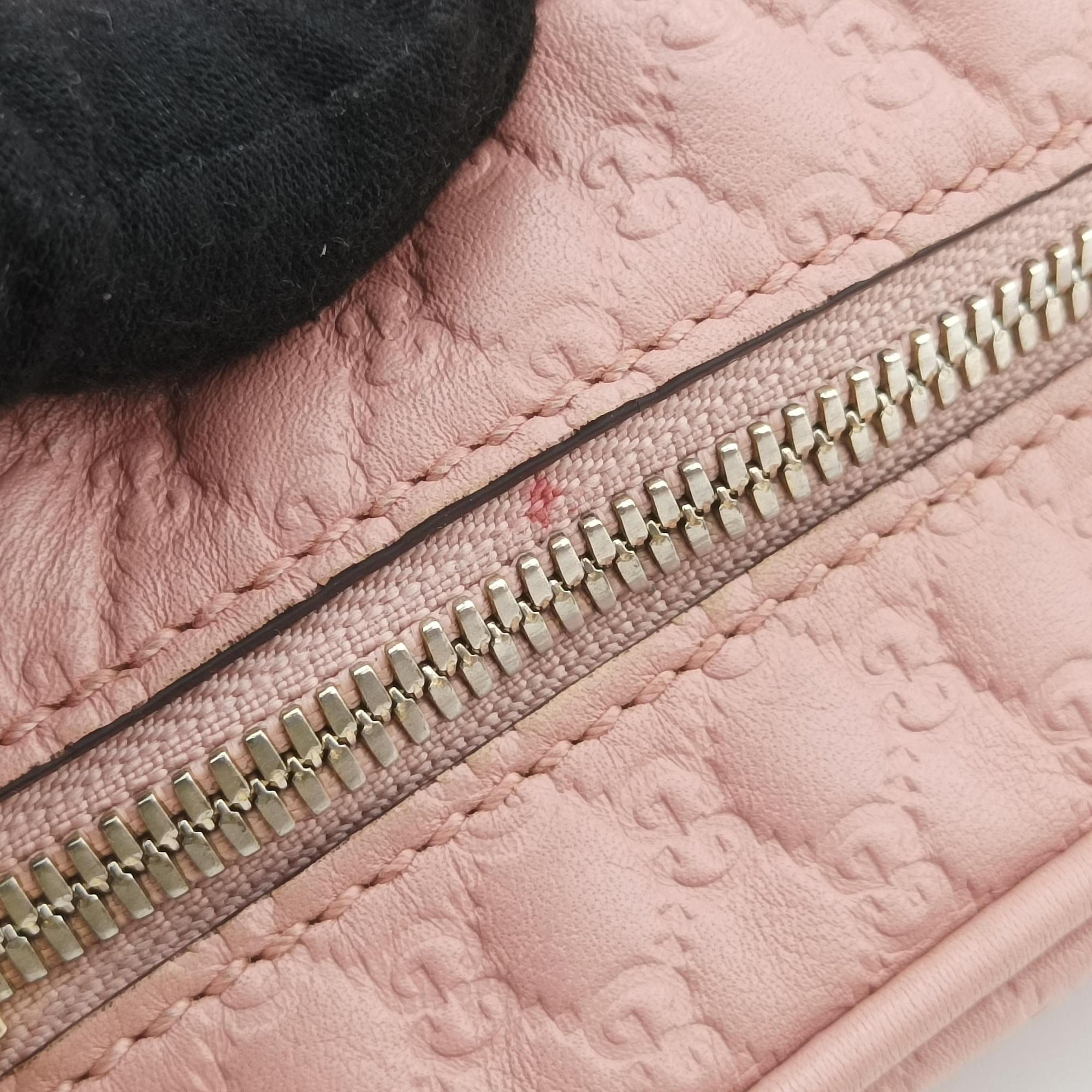 Pre-owned Gucci Bree Microguccissima Pink Leather 449413 shoulderbag | stylenewstar
