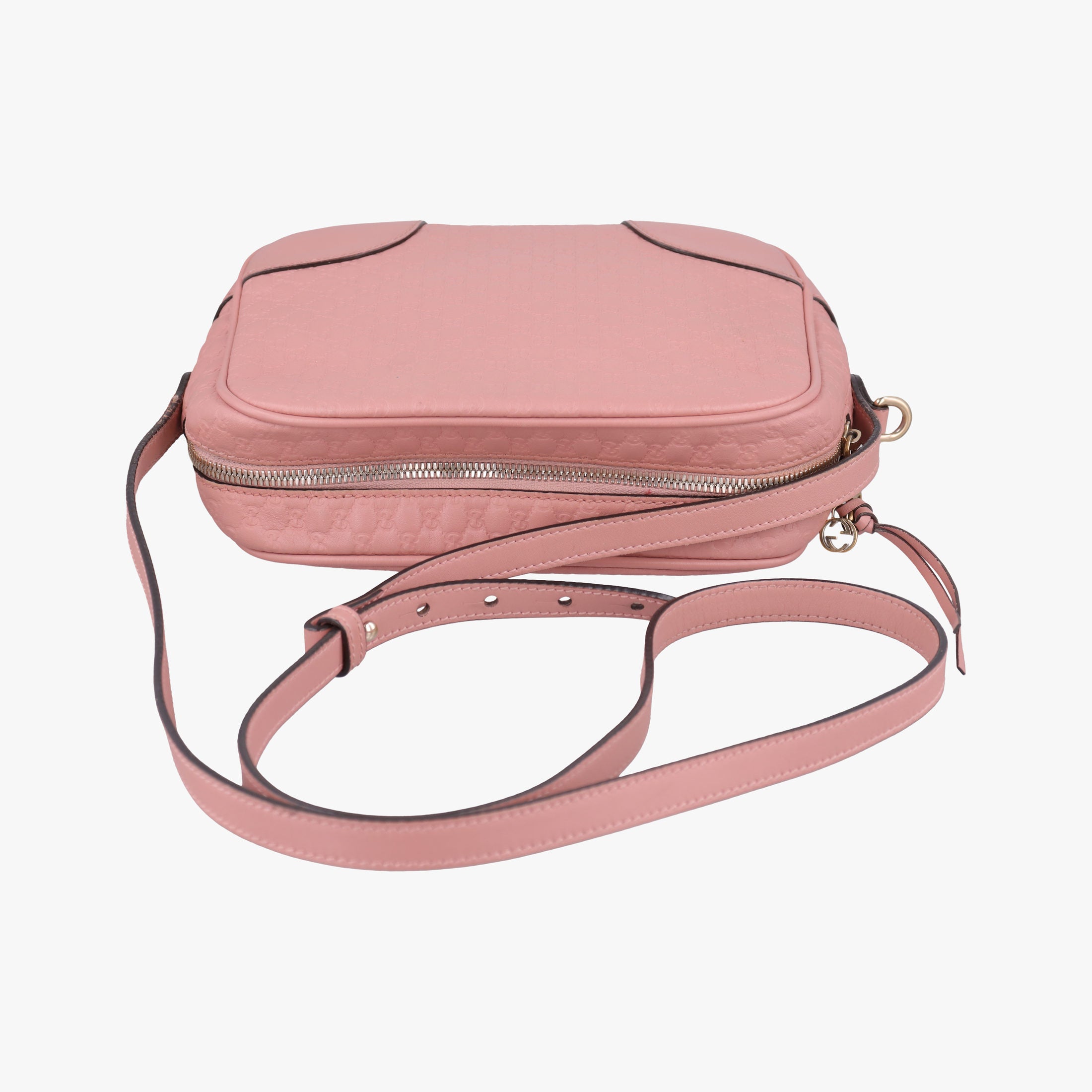 Pre-owned Gucci Bree Microguccissima Pink Leather 449413 shoulderbag | stylenewstar