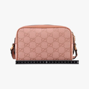 Pre-owned Gucci OPHIDIA Pink canvas×leather 574493 shoulderbag | stylenewstar
