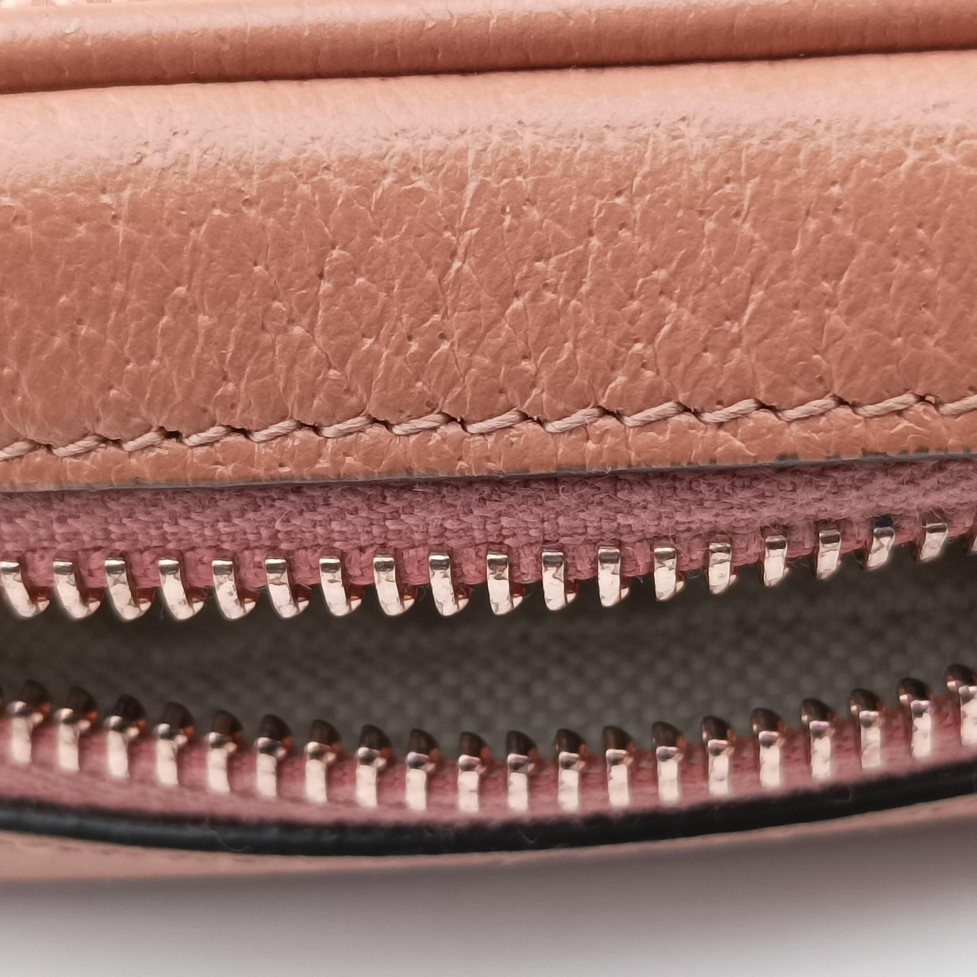 Pre-owned Gucci OPHIDIA Pink canvas×leather 574493 shoulderbag | stylenewstar