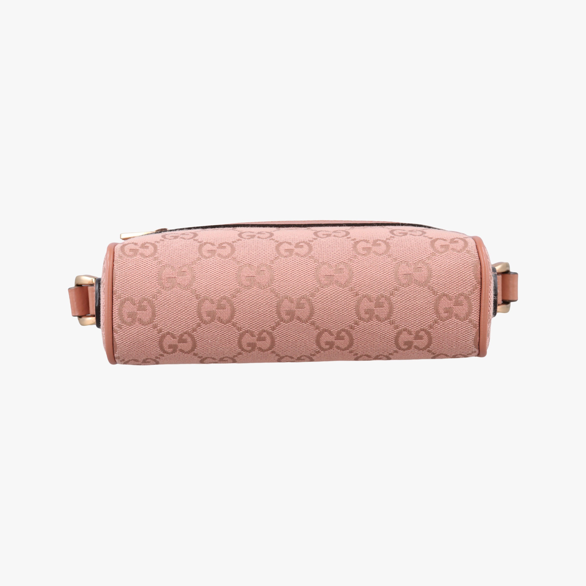 Pre-owned Gucci OPHIDIA Pink canvas×leather 574493 shoulderbag | stylenewstar