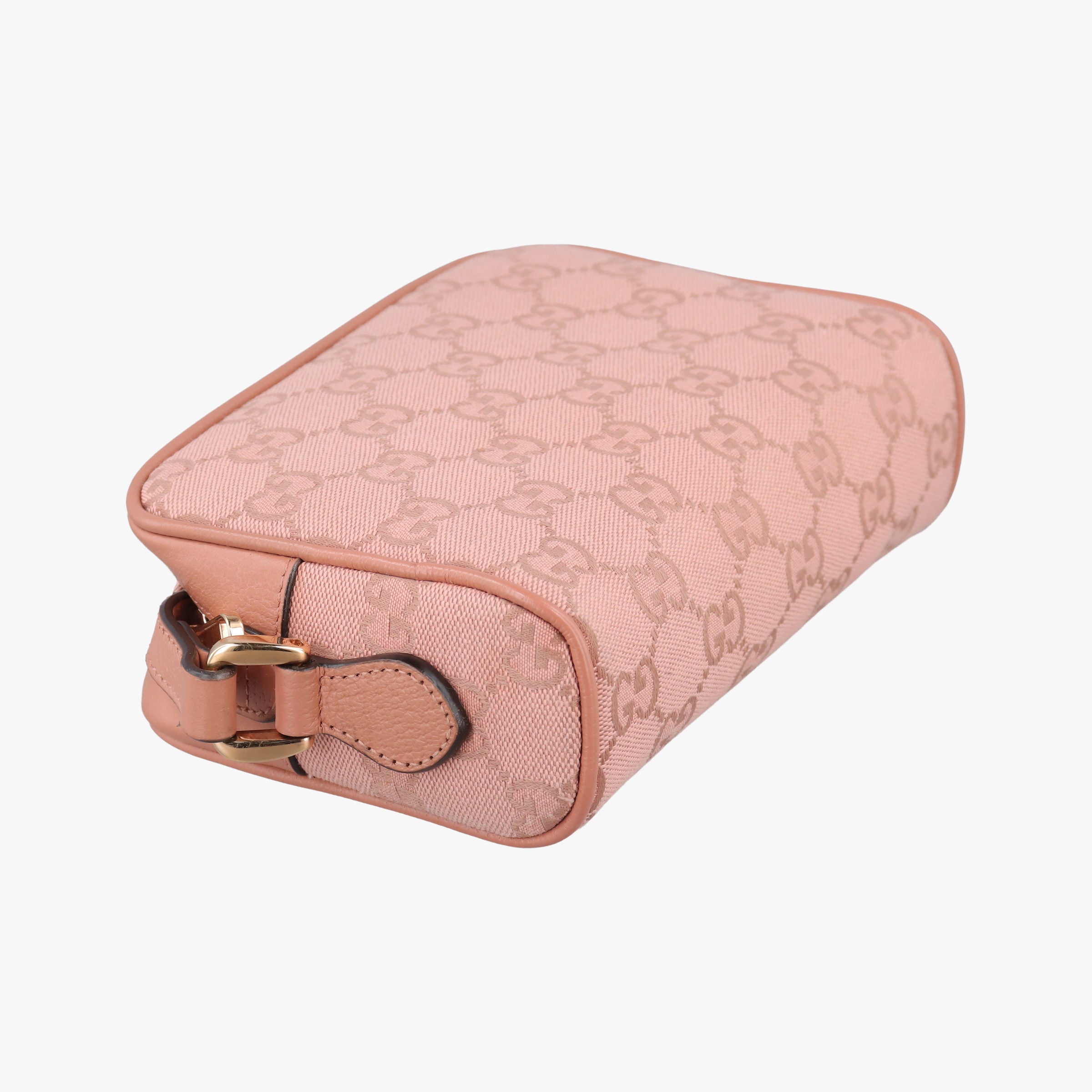 Pre-owned Gucci OPHIDIA Pink canvas×leather 574493 shoulderbag | stylenewstar