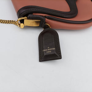 Pre-owned Louis Vuitton Collection Trapezio Pink×Brown leather M97086 shoulderbag | stylenewstar