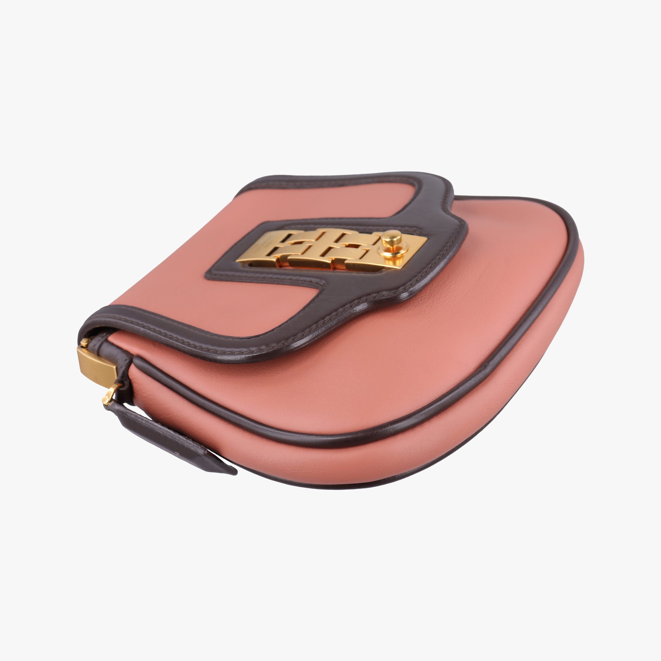 Pre-owned Louis Vuitton Collection Trapezio Pink×Brown leather M97086 shoulderbag | stylenewstar