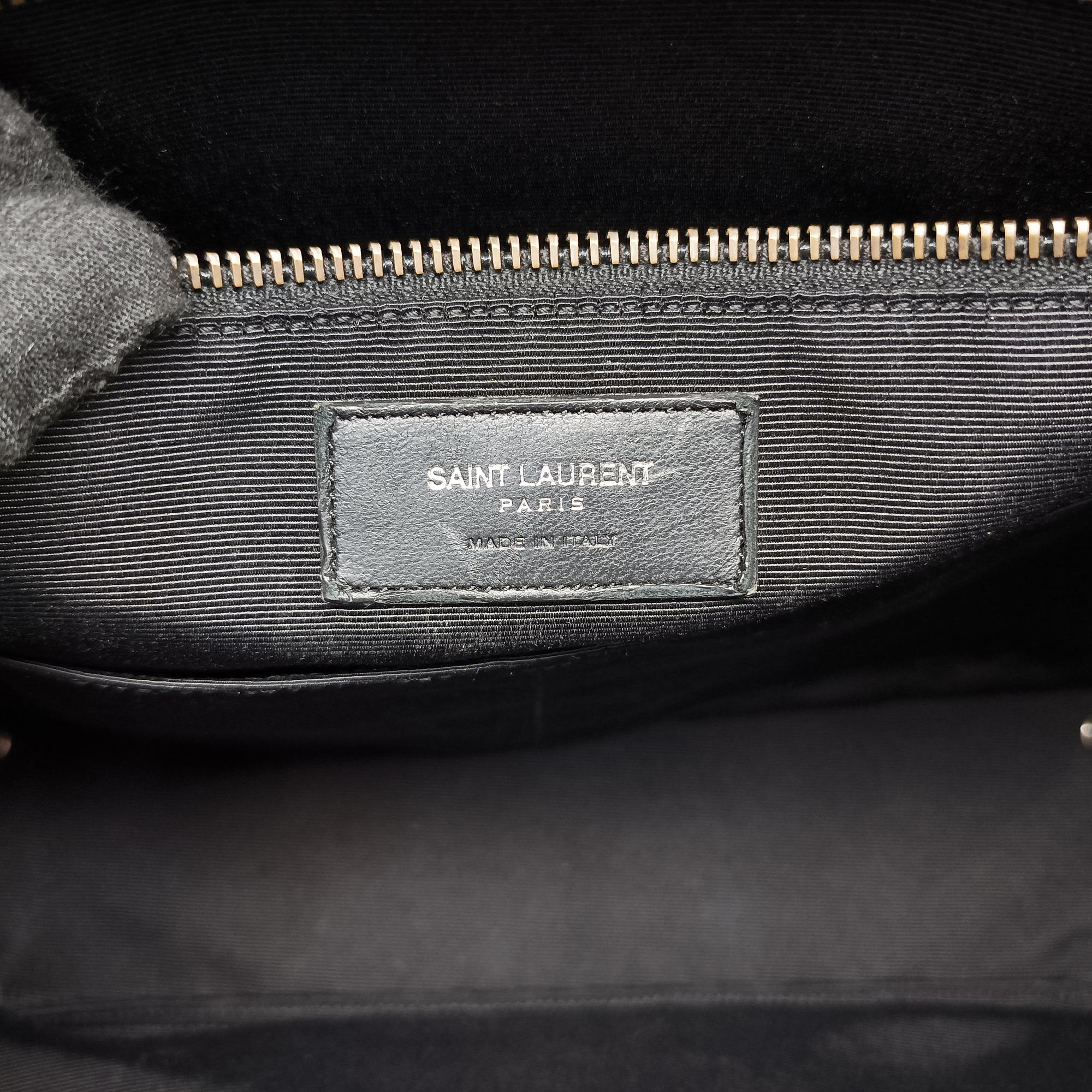 Pre-owned Yves Saint Laurent Briefcase Black Leather 346100 handbag | stylenewstar