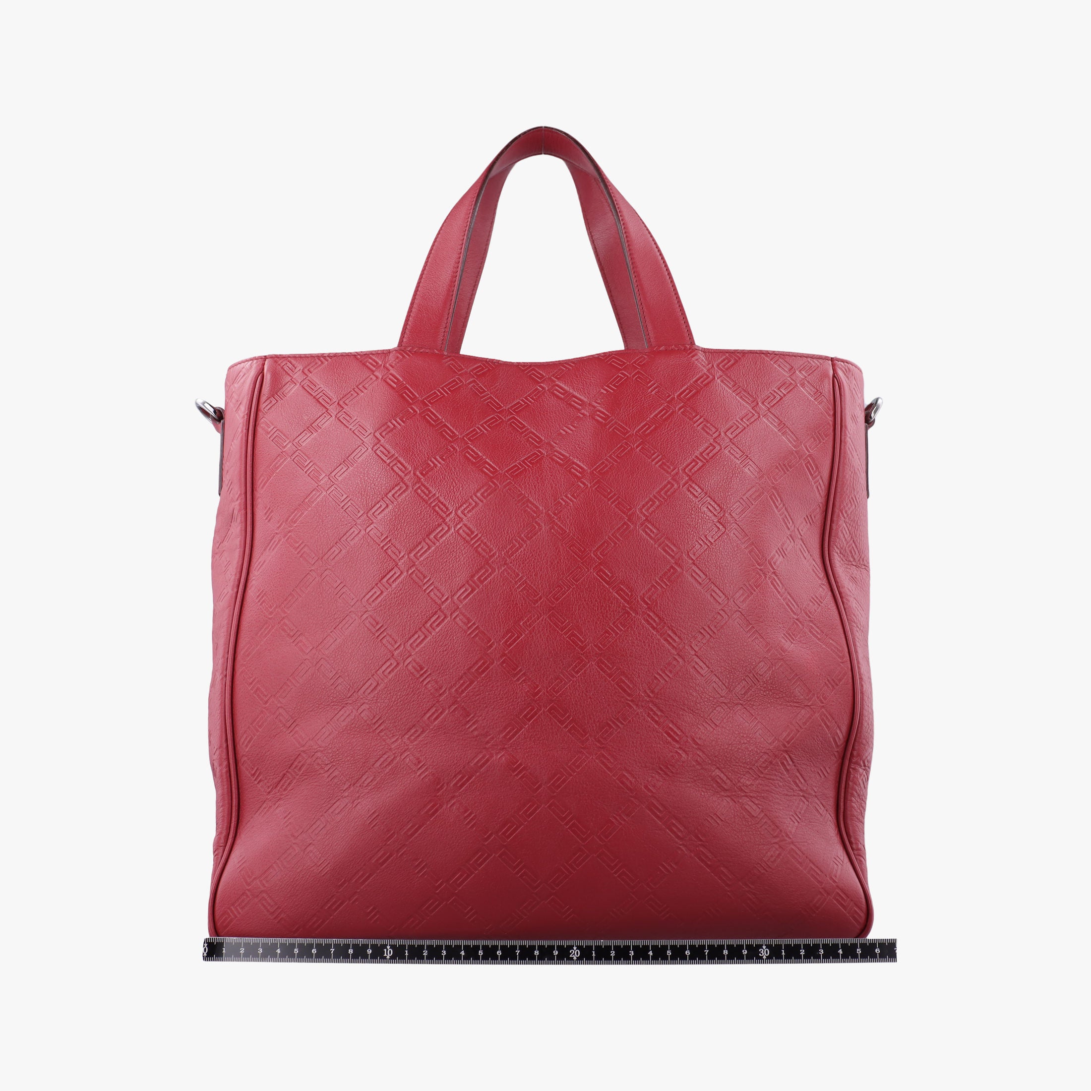 Pre-owned VERSACE Medusa Red Leather  handbag | stylenewstar