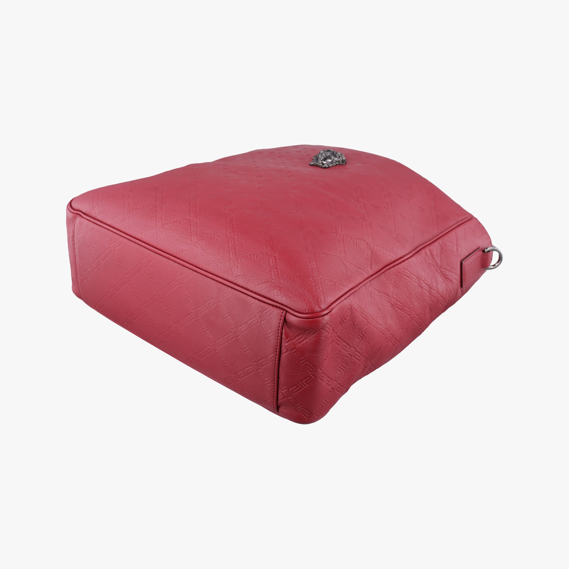 Pre-owned VERSACE Medusa Red Leather  handbag | stylenewstar