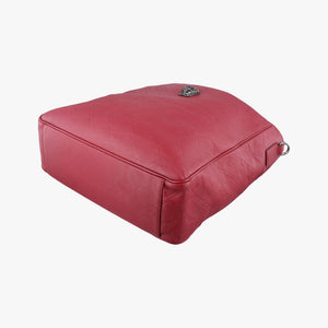 Pre-owned VERSACE Medusa Red Leather  handbag | stylenewstar