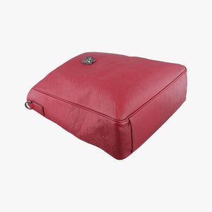 Pre-owned VERSACE Medusa Red Leather  handbag | stylenewstar