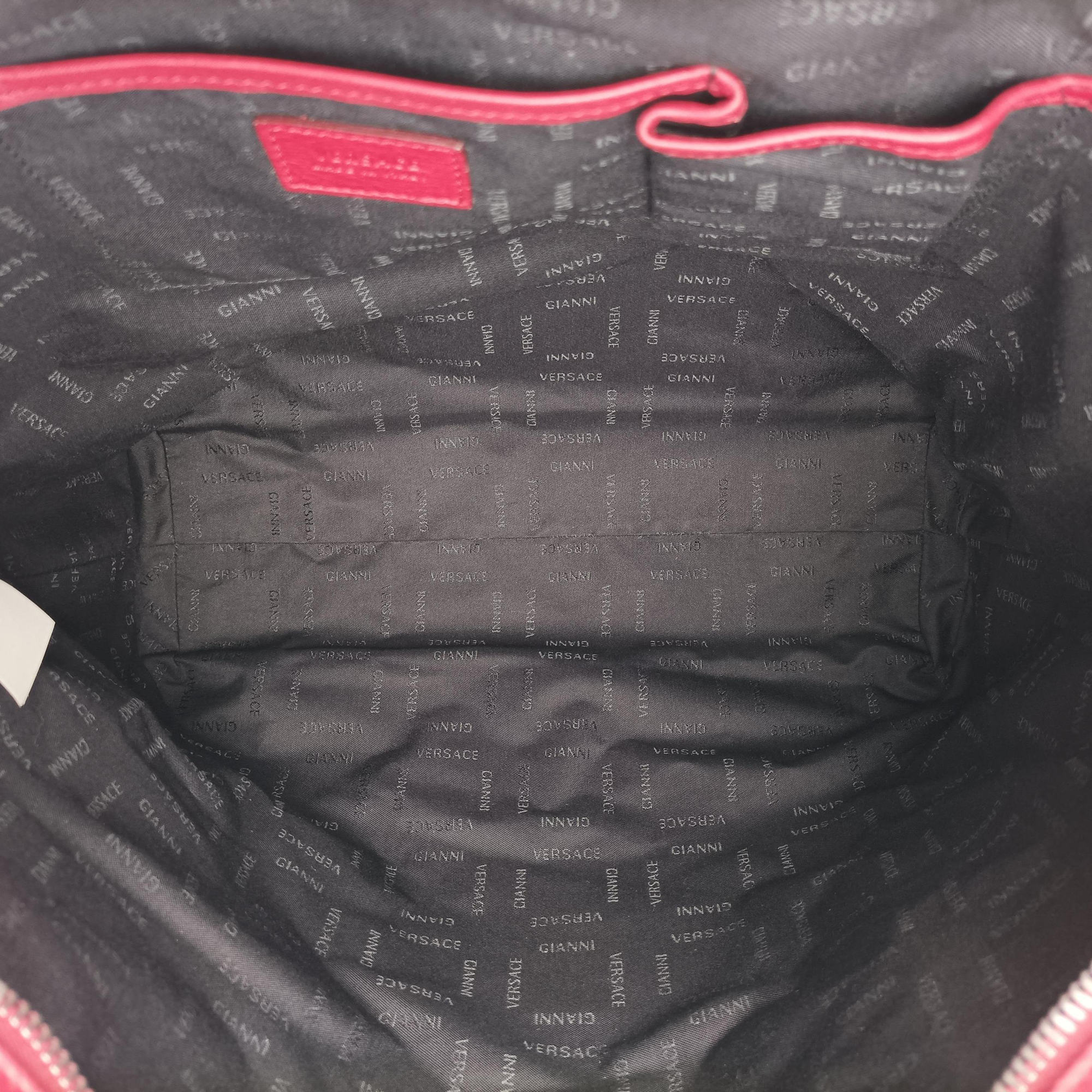 Pre-owned VERSACE Medusa Red Leather  handbag | stylenewstar
