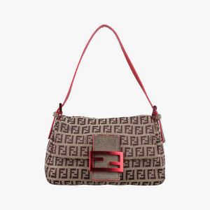 Pre-owned Fendi Baguette Camel Canvas 8BR180 handbag | stylenewstar