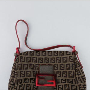 Pre-owned Fendi Baguette Camel Canvas 8BR180 handbag | stylenewstar