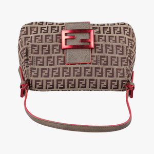 Pre-owned Fendi Baguette Camel Canvas 8BR180 handbag | stylenewstar