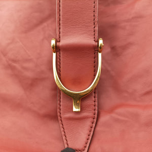 Pre-owned Gucci Soft Stirrup Burgundy Leather 296856 handbag | stylenewstar