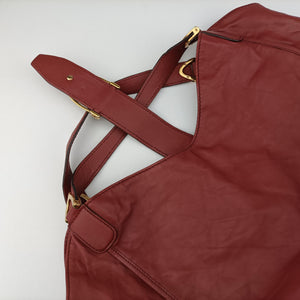 Pre-owned Gucci Soft Stirrup Burgundy Leather 296856 handbag | stylenewstar