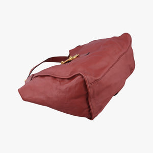 Pre-owned Gucci Soft Stirrup Burgundy Leather 296856 handbag | stylenewstar