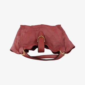 Pre-owned Gucci Soft Stirrup Burgundy Leather 296856 handbag | stylenewstar
