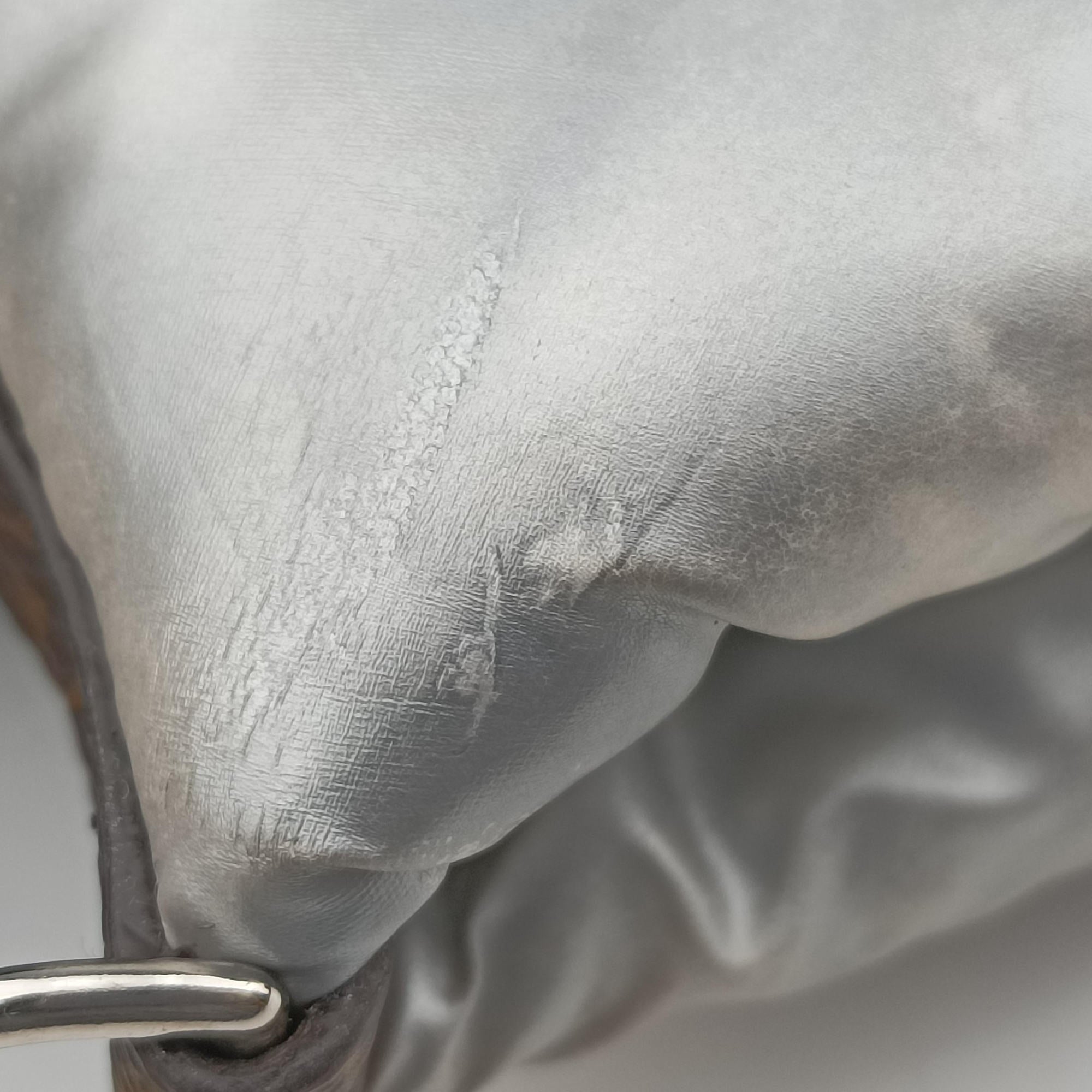 Pre-owned Louis Vuitton Maxi Multi Pochette Accessoires Silver Recycled metallic nylon M21057 shoulderbag | stylenewstar