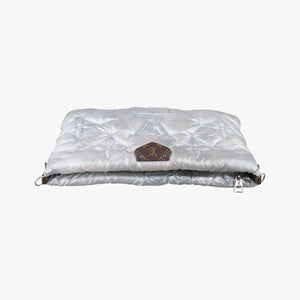 Pre-owned Louis Vuitton Maxi Multi Pochette Accessoires Silver Recycled metallic nylon M21057 shoulderbag | stylenewstar