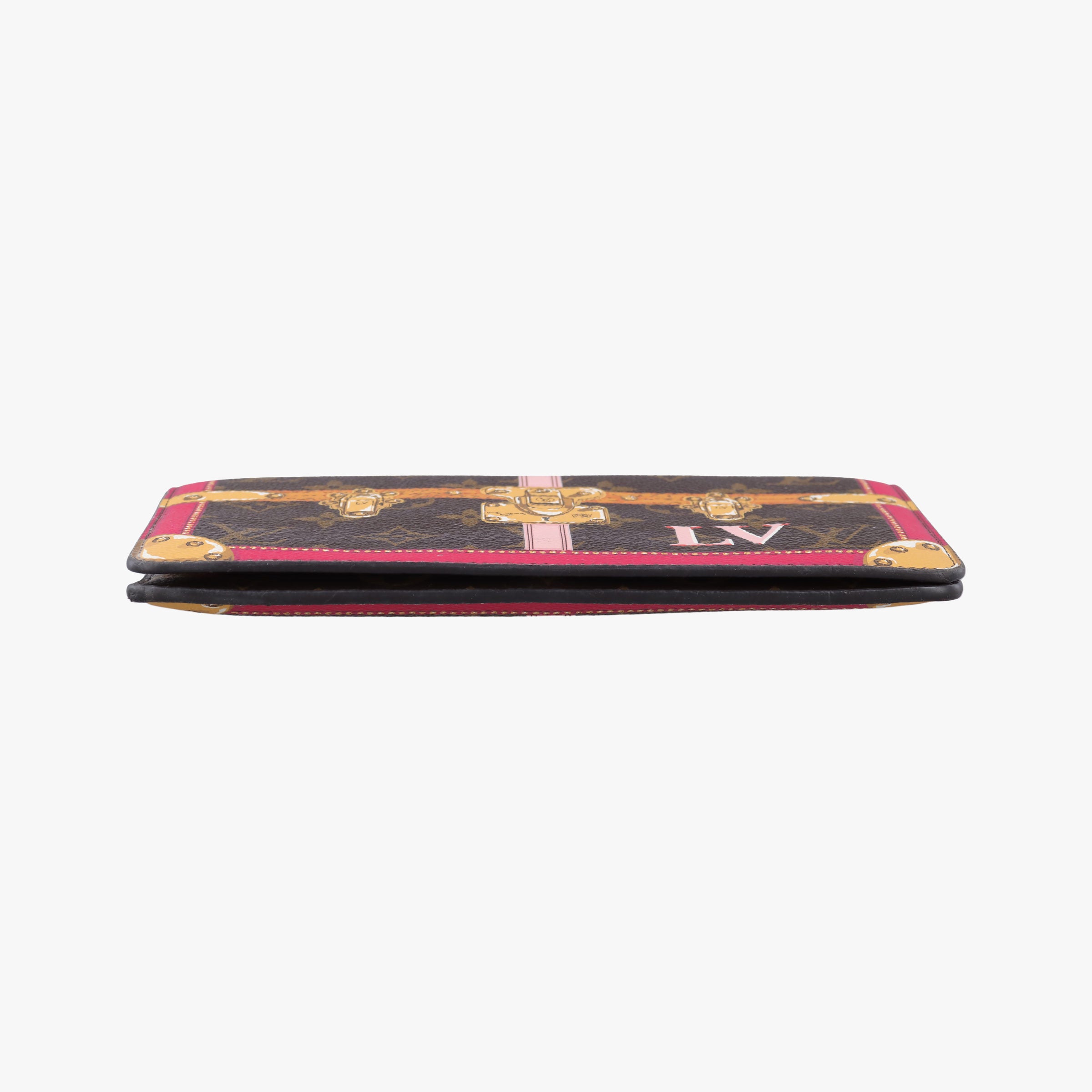 Pre-owned Louis Vuitton Pochette Weekend brown×Fuchsia Pink Monogram Canvas M62456 shoulderbag | stylenewstar